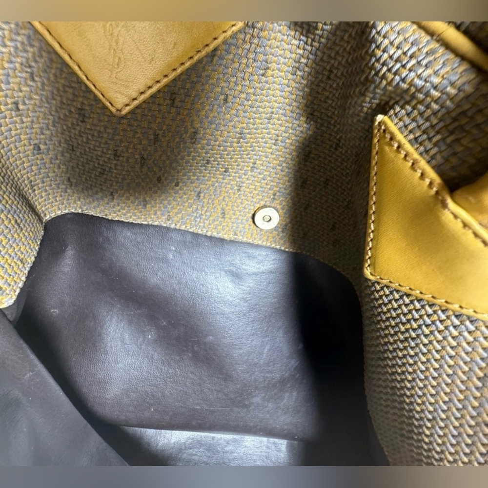 Yves Saint Laurent Vintage Brown Tan Tote Bag VTC - Picture 11 of 11